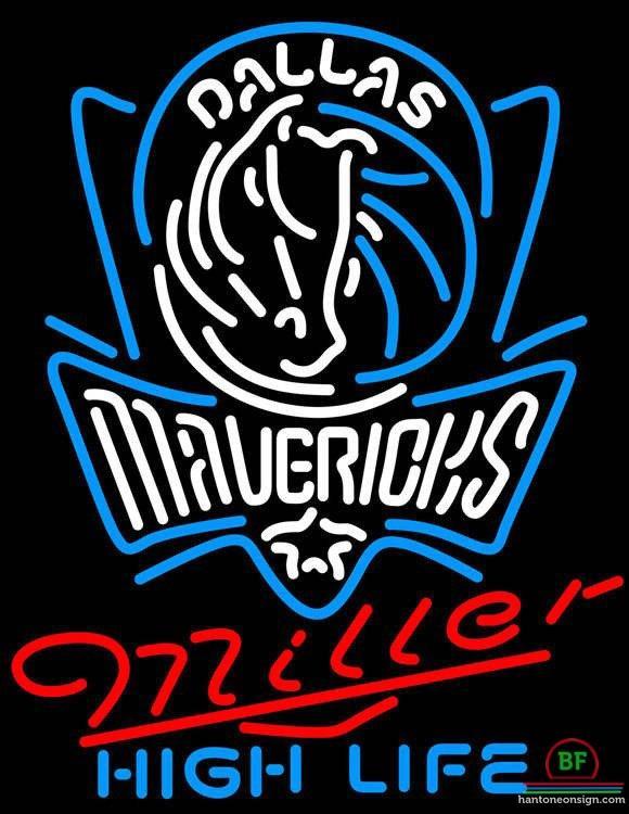 Custom Miller High Life Dallas Mavericks Neon Sign NBA Teams Neon Light