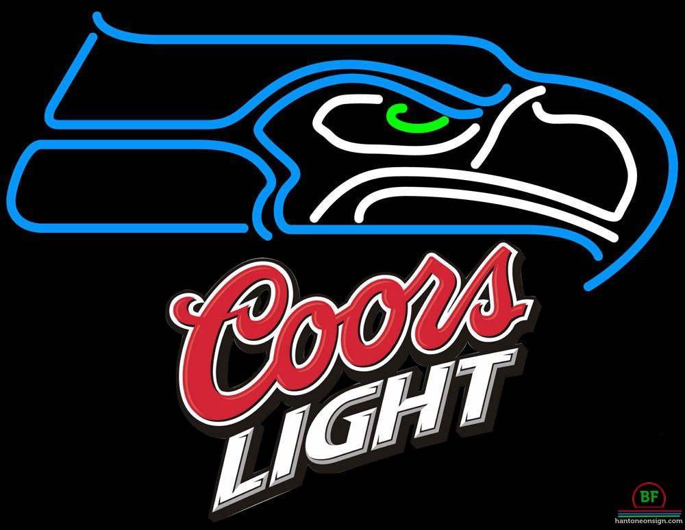 Custom Coors Light Seattle Seahawks Neon Sign NFL Teams Neon Light