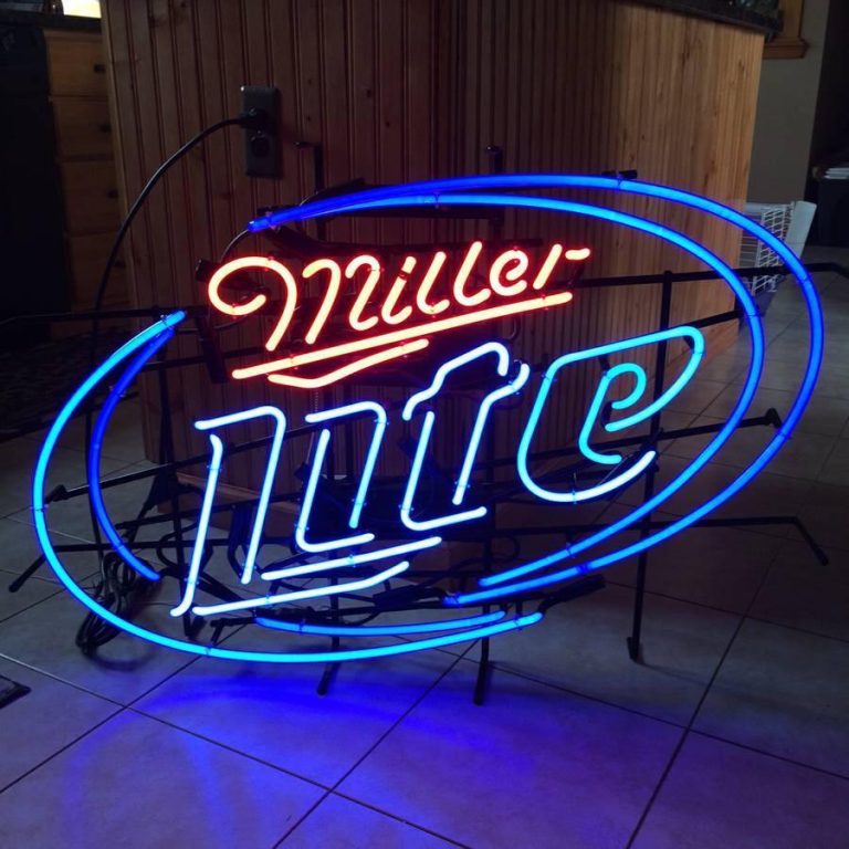 Custom Miller Lite Neon Sign Tube Neon Light – Custom Neon Signs